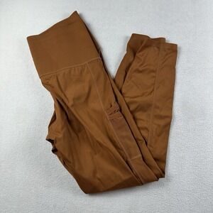 Knix Leggings Womens Large Orange STASHABLE High Rise Gym Yoga Performance
